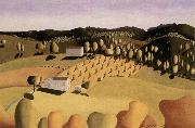 Grant Wood some of corn Spain oil painting artist